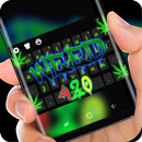 Weed Keyboard Green Graffiti Theme Dope APK