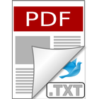 PDF to TXT Reader 아이콘