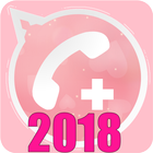 Pink Whast App + 2018-icoon