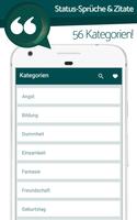 Status-Sprüche & Zitate الملصق