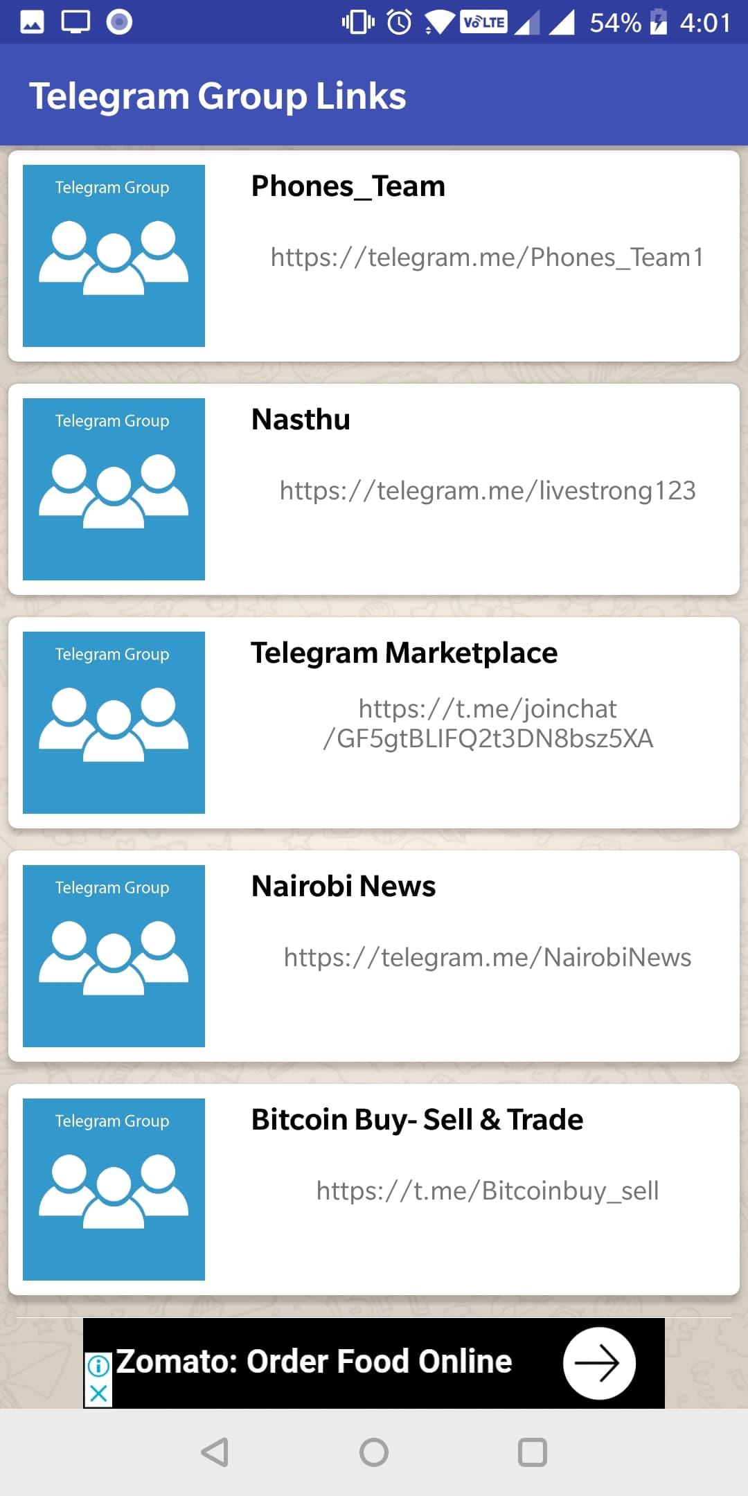 Telegram Groups Links Unlimited Telegr!   am Groups For Android Apk - 