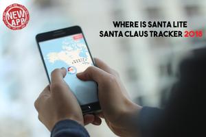 Where is Santa Lite - santa claus tracker 2018 Plakat