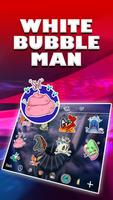 White Bubble Man Theme&Emoji Keyboard स्क्रीनशॉट 1