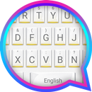White Square Theme&Emoji Keyboard APK
