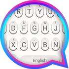 آیکون‌ White Raindrops Theme&Emoji Keyboard