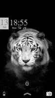 White tiger coolness theme poster