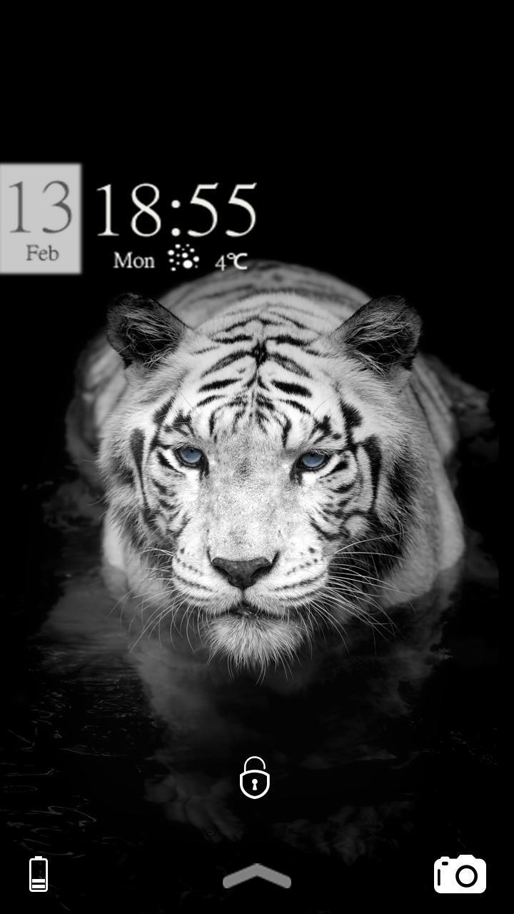 Android 用の ホワイトタイガーの涼しテーマ Apk をダウンロード