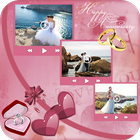 Anniversary Photo Video Maker With Music icône