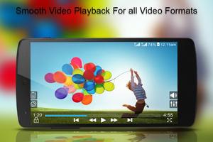 پوستر MP4/3GP/AVI HD Video Player