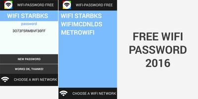 Wifi gratuit Mot de passe 2016 Affiche