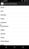 Passwords for WIFI Router screenshot 1