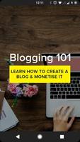 Blogging 101: Learn Blogging & Monetise Content Affiche