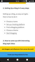 Blogging 101: Learn Blogging & Monetise Content capture d'écran 2