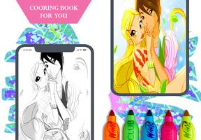 Winx coloring pages Affiche