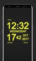 پوستر WP Digital Wallpaper Clock