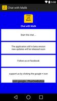 Chatbot : Chat with Malik Affiche