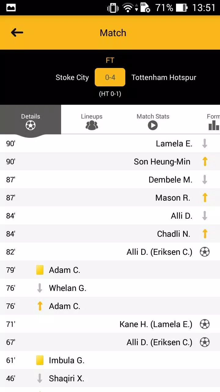 Football Livescores-Fixtures,Lineups,match Stats APK for Android