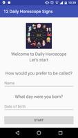 12 Daily Horoscope Signs Plakat