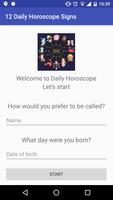 12 Daily Horoscope Signs الملصق