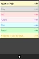 備忘、筆記、記事簿、Note，盡在YourNotePad! Affiche