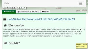 Sidp Coahuila MX - Declaraciones Patrimoniales poster