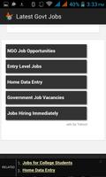 1 Schermata Latest Govt Jobs