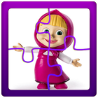Puzzles game for Masha and the Bear icône