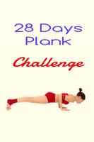 28 Days Plank Challenge Affiche
