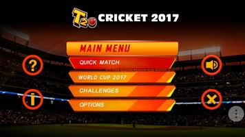 1 Schermata T20 Cricket Game 2017