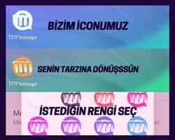 TM MESSAGE (Özelleştirilmiş Mesaj Sms Uygulaması) capture d'écran 3