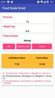 Food Scale Droid Screenshot 1