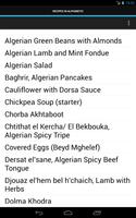 Algerian Recipes Affiche