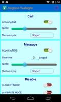 Ringing Flashlight SMS & Call โปสเตอร์