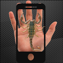 Scorpion on hand Camera prank aplikacja