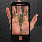 Scorpion à la main icône