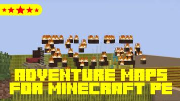 Adventure maps for MCPE poster