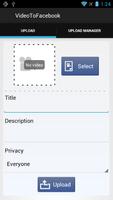 Video Uploader For Facebook Affiche