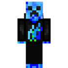 Creeper Blue Skin For MINECRAFT icône