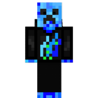 Creeper Blue Skin For MINECRAFT أيقونة