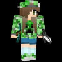 Poster Creeper Girl Skin For MINECRAFT