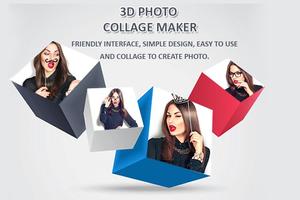 3D Photo Collage Maker Affiche