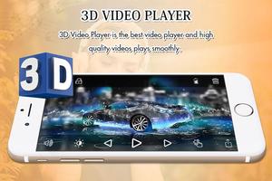 3D Video Player Affiche