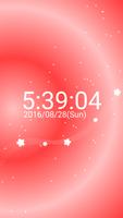 桜 卓上 時計 白い 桜 無料版 グラデーション　桜の花びらをイメージ シンプル स्क्रीनशॉट 1