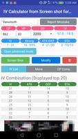 IV Calc Screen Shot for PokéGO capture d'écran 1