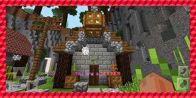 Hide and seek. MCPE map-poster