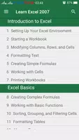 Learn Excel 2007 Poster