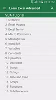 Learn Excel Advanced تصوير الشاشة 5