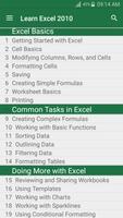 Learn Excel 2010 पोस्टर