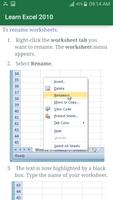 Learn Excel 2010 स्क्रीनशॉट 1