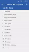 Learn VB.Net Programming imagem de tela 1